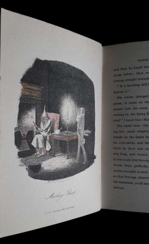 A Christmas Carol by Charles Dickens. 1922 with dust jacket! Facsimile of 1843 edition. RARE.