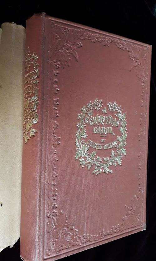 A Christmas Carol by Charles Dickens. 1922 with dust jacket! Facsimile of 1843 edition. RARE.