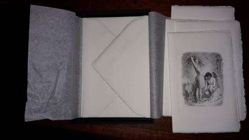 La Scuderia del Duca nude cards. Amalfi Italy. Set of 4. Handmade paper.