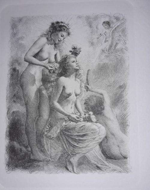 La Scuderia del Duca nude cards. Amalfi Italy. Set of 4. Handmade paper.