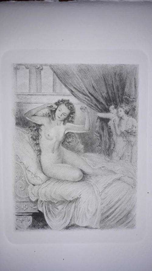 La Scuderia del Duca nude cards. Amalfi Italy. Set of 4. Handmade paper.