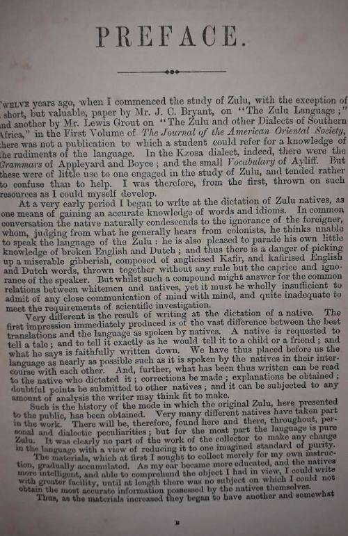 ZULU Africana. Nursery Tales, Traditions and Histories of the Zulus by the Rev. C Callaway, 1868.
