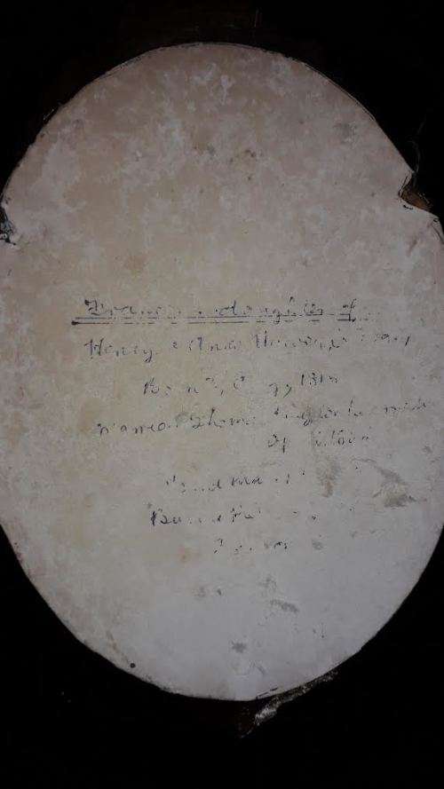 Antique watercolor portraits. TH Burnett and spouse. English 1800`s. Offers welcome!!