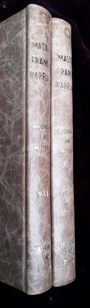Rabelais, lives of Gargantua and his son Pantagruel. 1892. Illustr. by Anatole de Montaiglon. 2 vols