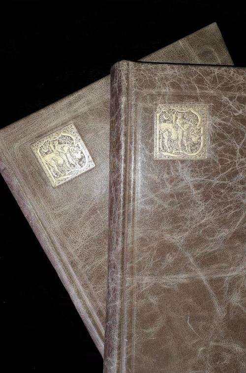 Rabelais, lives of Gargantua and his son Pantagruel. 1892. Illustr. by Anatole de Montaiglon. 2 vols