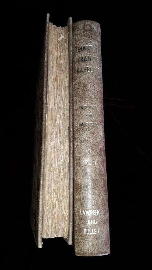 Rabelais, lives of Gargantua and his son Pantagruel. 1892. Illustr. by Anatole de Montaiglon. 2 vols