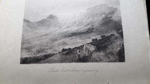 AFRICANA Table Mountain - Pictures with pen and camera. Arthur Vine Hall. Victorian era.