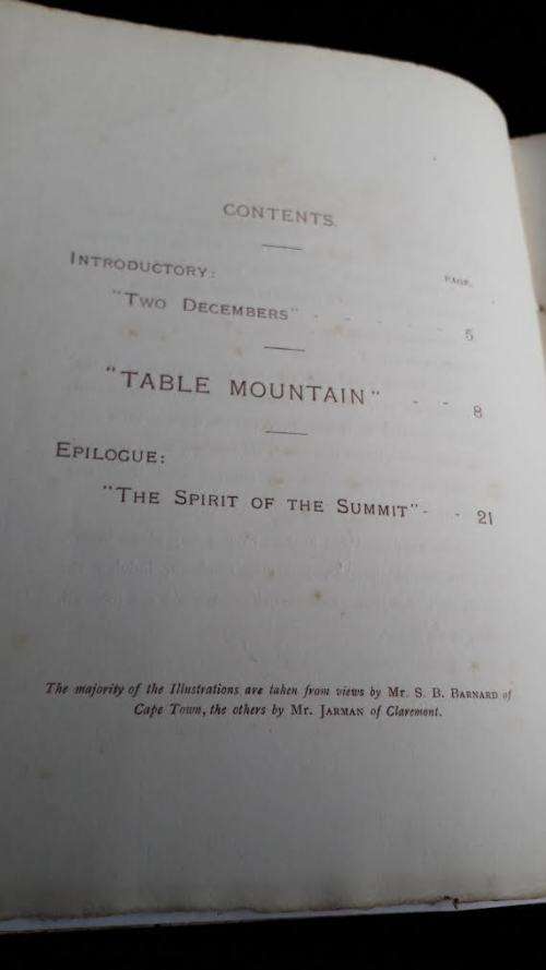 AFRICANA Table Mountain - Pictures with pen and camera. Arthur Vine Hall. Victorian era.