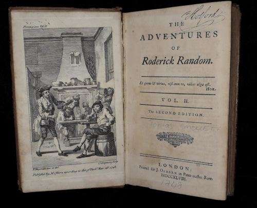 Adventures of Roderick Random by Tobias Smollet. 1748. Vol. 11. Second Edition. RARE.