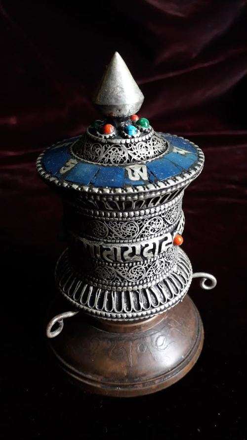 Tibetan Prayer Wheel.`Om Mani Pade Hum` - Nepalese.