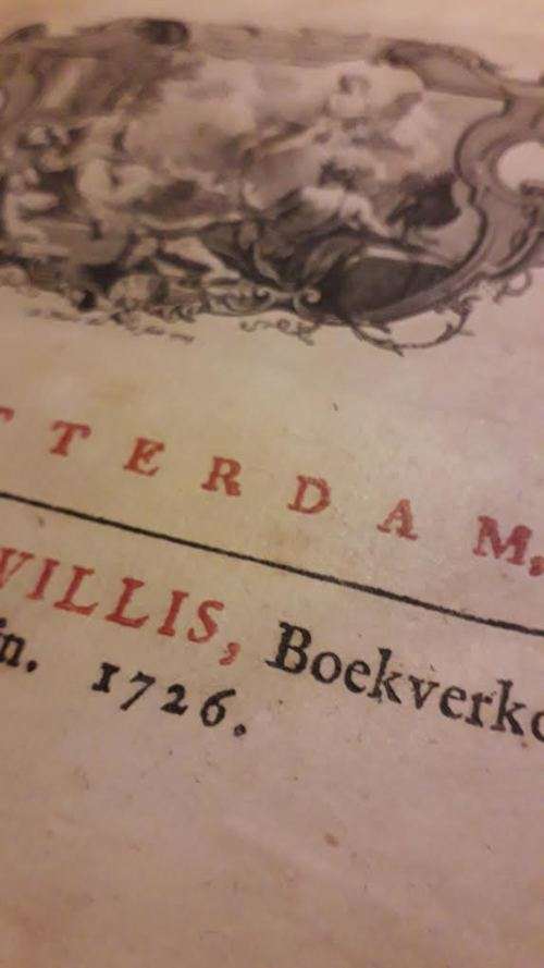 JAKOB ZEEUS, Overgeblewe gedichten, gedrukt by Arnold Willis, Rotterdam, 1726. RARE!!