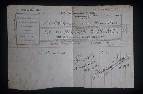 Anecdota, RD Clark, Headmaster Maritzburg College 1879 - 1902. Published 1908.