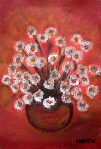 Mari Mackie Original - Flowers in Pot 1 - 280 X 400mm
