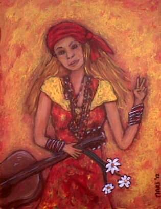 Hippie Peace Freaks 2 - Mari Mackie Original 230 X 290mm