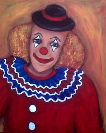 "Happy Clown" - Mari Mackie Original 370X300mm