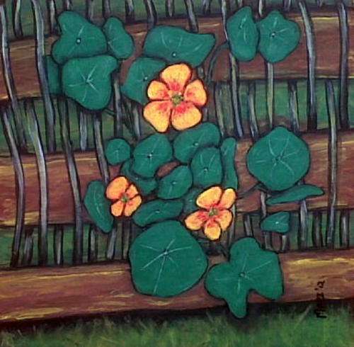 "Creeping Through The Fence" - Mari Mackie Original 340 X 340mm