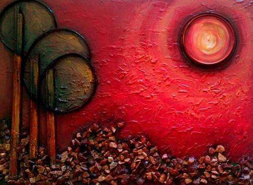 GO GREEN - Recycle Abstract - Under the African Sun - SA Artist Mari Mackie