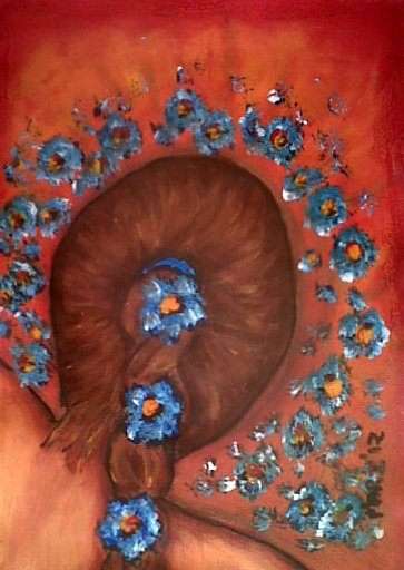 Flowers in my Hair 1 - Special - Original Mari Mackie - 200X290mm