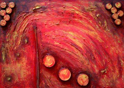 GO GREEN - Recycle Abstract - Universe - SA Artist Mari Mackie