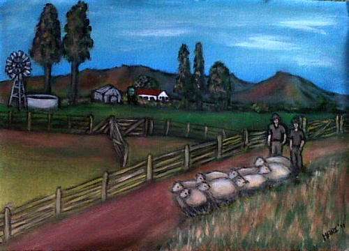 Sheep Farmers - Original Mari Mackie - 420 X 290mm
