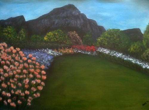 BIG! - Original Mari Mackie - Beneath the Mountains - 580 X 880mm