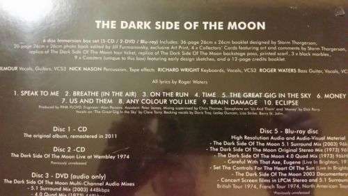 PINK FLOYD / DARK SIDE OF THE MOON - 6 DISC IMMERSON BOX SET - STILL IN CELLOPHANE