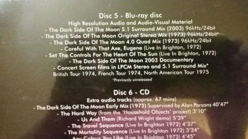 PINK FLOYD / DARK SIDE OF THE MOON - 6 DISC IMMERSON BOX SET - STILL IN CELLOPHANE