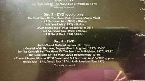 PINK FLOYD / DARK SIDE OF THE MOON - 6 DISC IMMERSON BOX SET - STILL IN CELLOPHANE