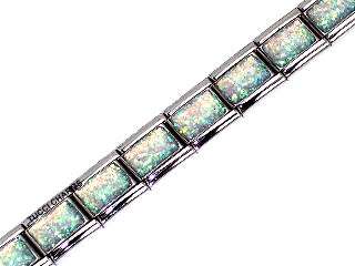 9mm (as Nomination) Starter Bracelet GORGEOUS OPALESCENT/IRIDESCENT - 18 Links