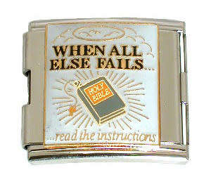 PREMADE CHRISTIAN Mega Italian Charm Bracelet - 9 x 18mm (as Nomination)