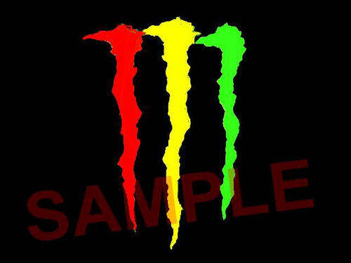 Italian Charms 9mm - Fits Nomination - Enamel - MONSTER JAMAICA