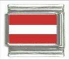 Italian Charms 9mm - Fits Nomination - Enamel - AUSTRIA FLAG