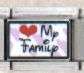 Italian Charms 9mm - Fits Nomination - ENAMEL - HEART MY FAMILY