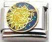 Italian Charms - Fits All 9mm Modular Bracelets - Enamel - SUN AND MOON