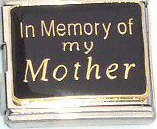 Mega Italian Charm OR Connector 18mm - IN MEMORY OF MY MOTHER - GREAT GIFT!!!!