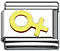 Italian Charms - Fits All 9mm Modular Bracelets - Enamel - FEMALE SYMBOL (D)