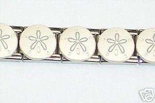 Italian Charms - Fits All 9mm Modular Bracelets - Enamel - SAND DOLLAR - 1 LINK