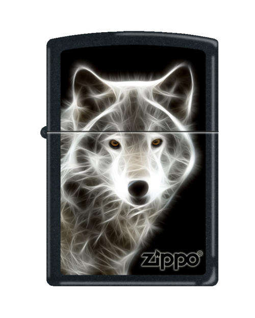 GENUINE Zippo Windproof Lighter - WHITE WOLF - Number 28303 - SA Catalogue
