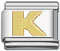 Italian Charms - Fits All 9mm Modular Bracelets - Letters - STYLE 2 GOLD K