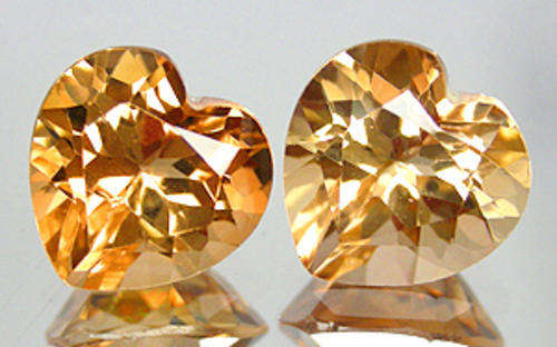 DELUXE COLLECTION - 1.10ct PAIR Natural Peach Imperial Champagne TOPAZ - ERV R4235.00