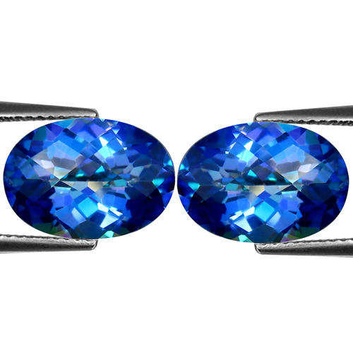 DELUXE COLLECTION - Checkerboard Oval Natural TOPAZ - NEPTUNES GARDEN MYSTIC - 12.48ct ERV R9360.00