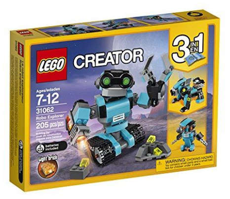 100% GENUINE LEGO® - LEGO® Creator Robo Explorer - 31062 - 3-in-1 - Includes a LEGO Light Brick