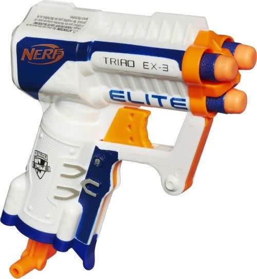 CHRISTMAS SHOPPING - 100% Genuine HASBRO Nerf N-strike Elite Triad Ex-3 Blaster