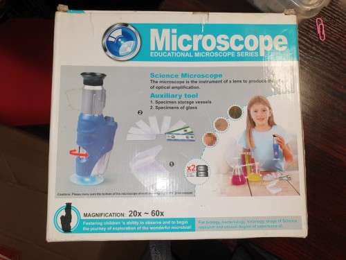 TOYLAND Offers a 20x - 60x Educational Microscope for children 8 - Up. (READ BELOW)