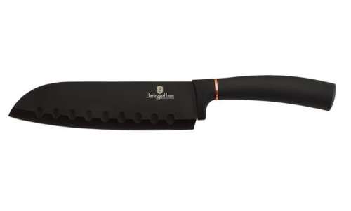 LAGUTTI HOME CONCEPTS - Berlinger Haus 17cm Marble Coating Santoku Knife - Black/Rose Gold