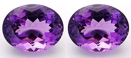THE VAULT Offers 2 pcs 100% Natural Purple AMETHYST - Beautiful Pink Flashes - 3.67tcw - Brazil