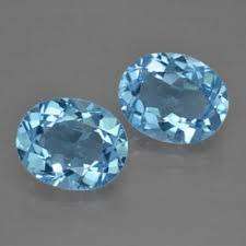 THE VAULT PRECIOUS JEWELS Offers 2pcs Magnificent 100% Natural SKY BLUE TOPAZ - 2.82ct