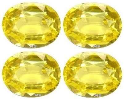 THE VAULT Offers 4 Pcs Eye Catching 100% Natural YELLOW SAPPHIRES - 0.81tcw - 1 Bid takes ALL!!
