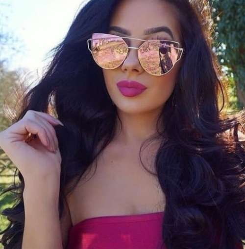 ENIGMA offers Pair of Pink with Gold rim (as picture) Fashion Sunglasses - All the Rage