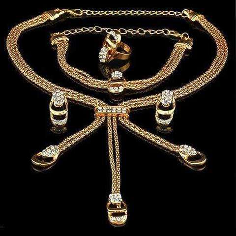 PAPARAZZI offers US ROSE GOLD PLATED WITH CZ FASHION JEWELRY SET